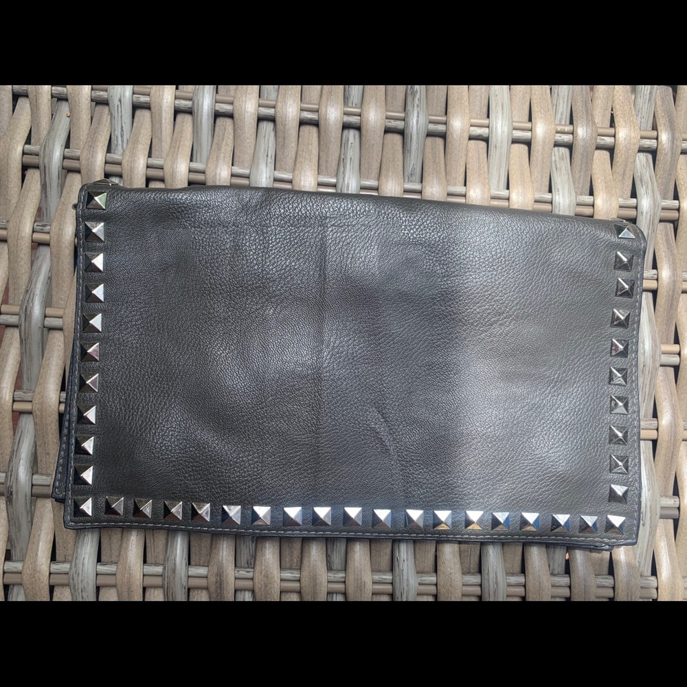 Black Studded Clutch